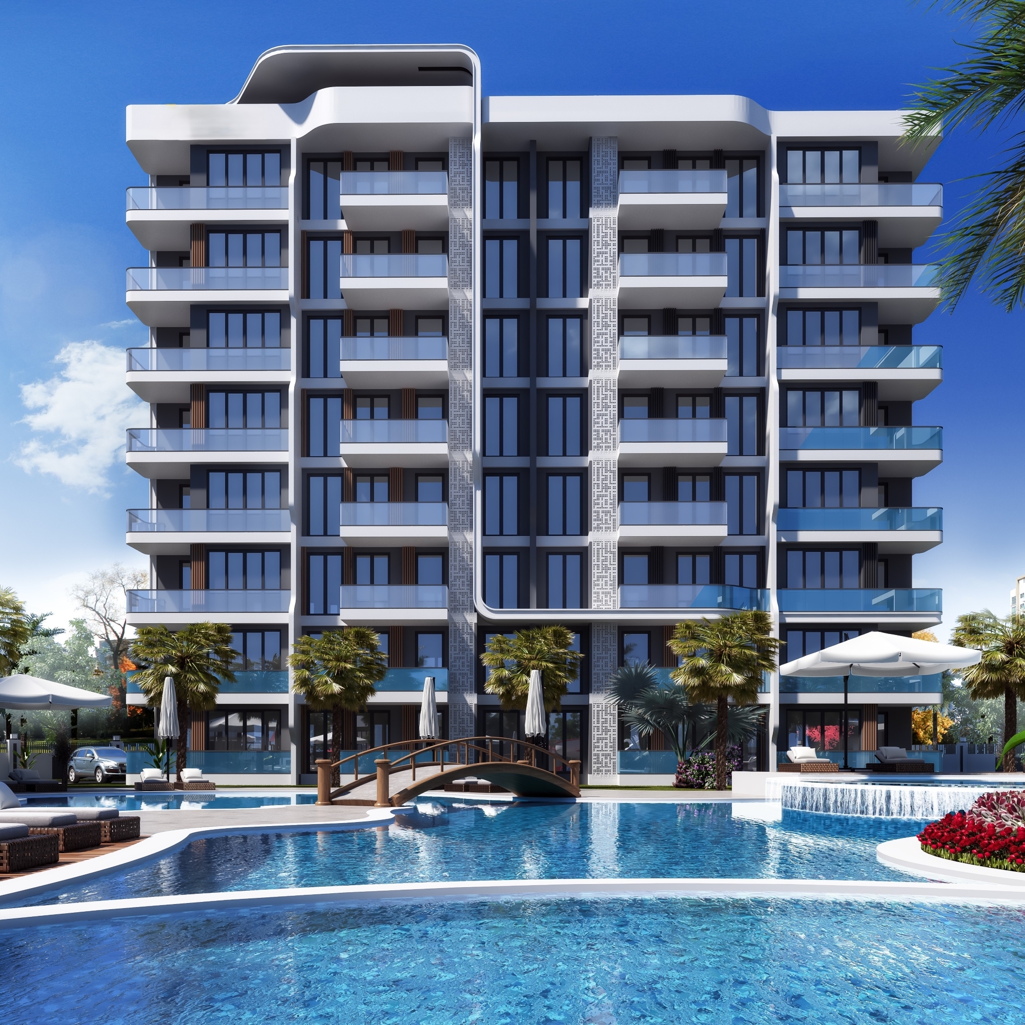 Luxury Mountain View 2+1 Apartment in ALTINTAŞ, Antalya