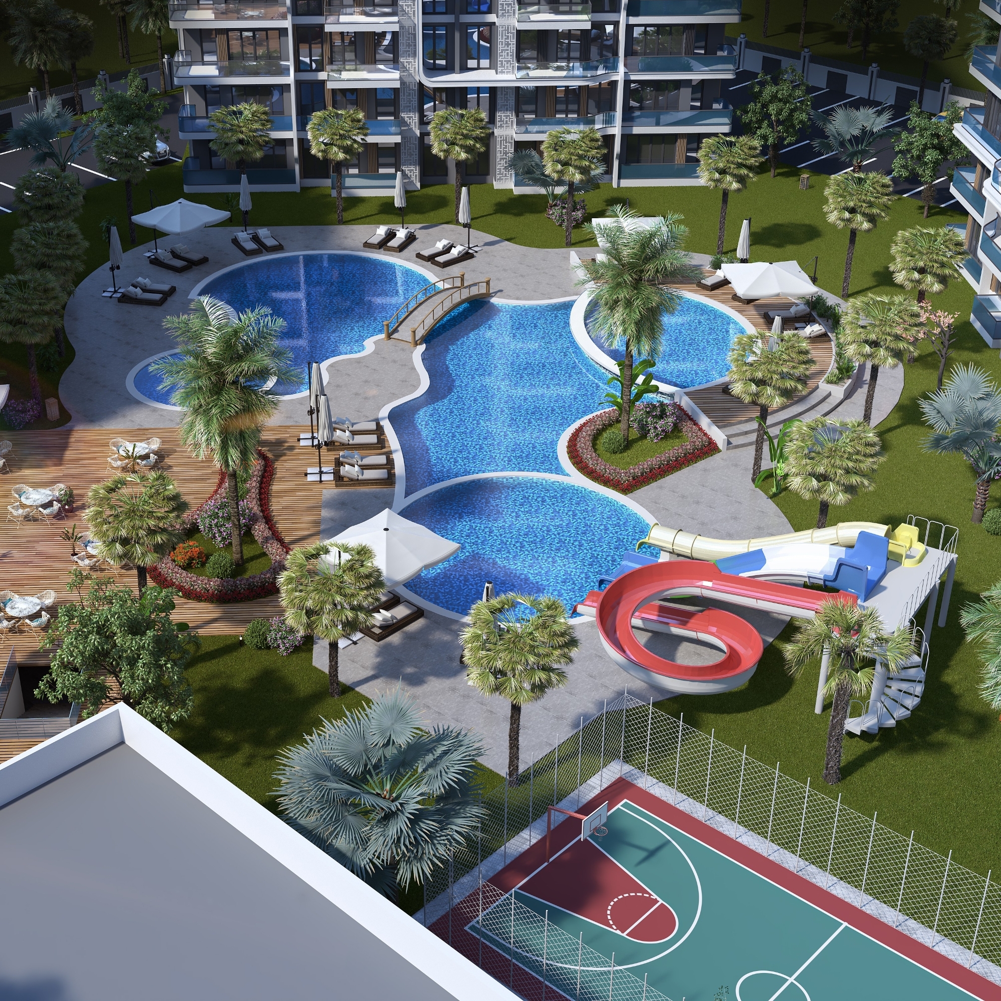 Luxury Mountain View 2+1 Apartment in ALTINTAŞ, Antalya