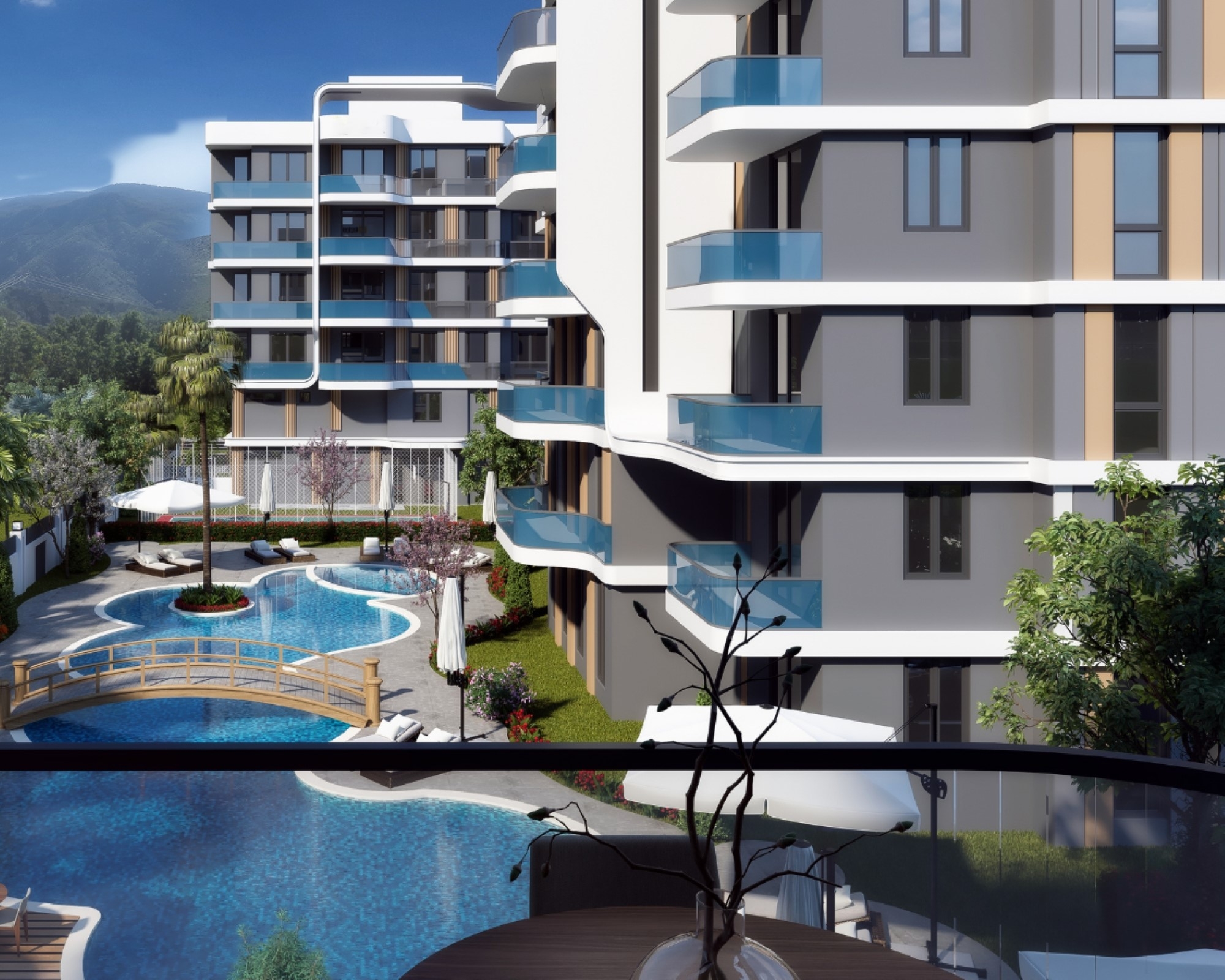 Luxurious Mountain View 2+1 Apartment in Altıntaş, Antalya