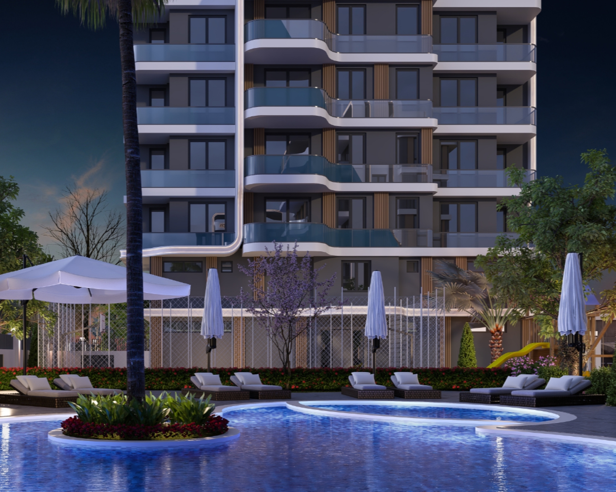 Luxurious Mountain View 2+1 Apartment in Altıntaş, Antalya