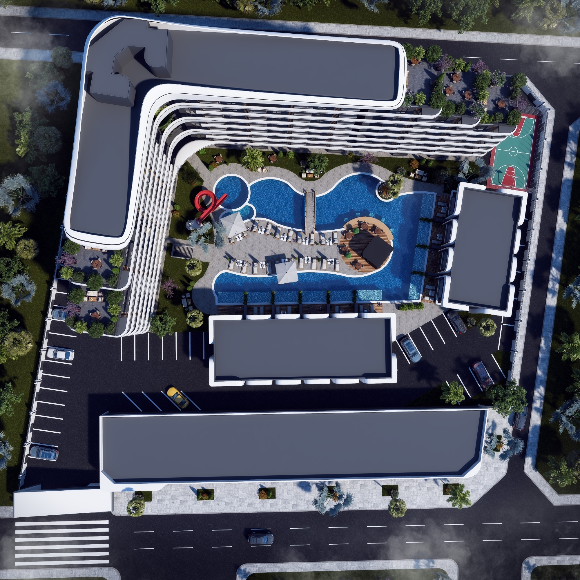 Luxurious 1+1 Apartment with Mountain Views in ALTINTAŞ