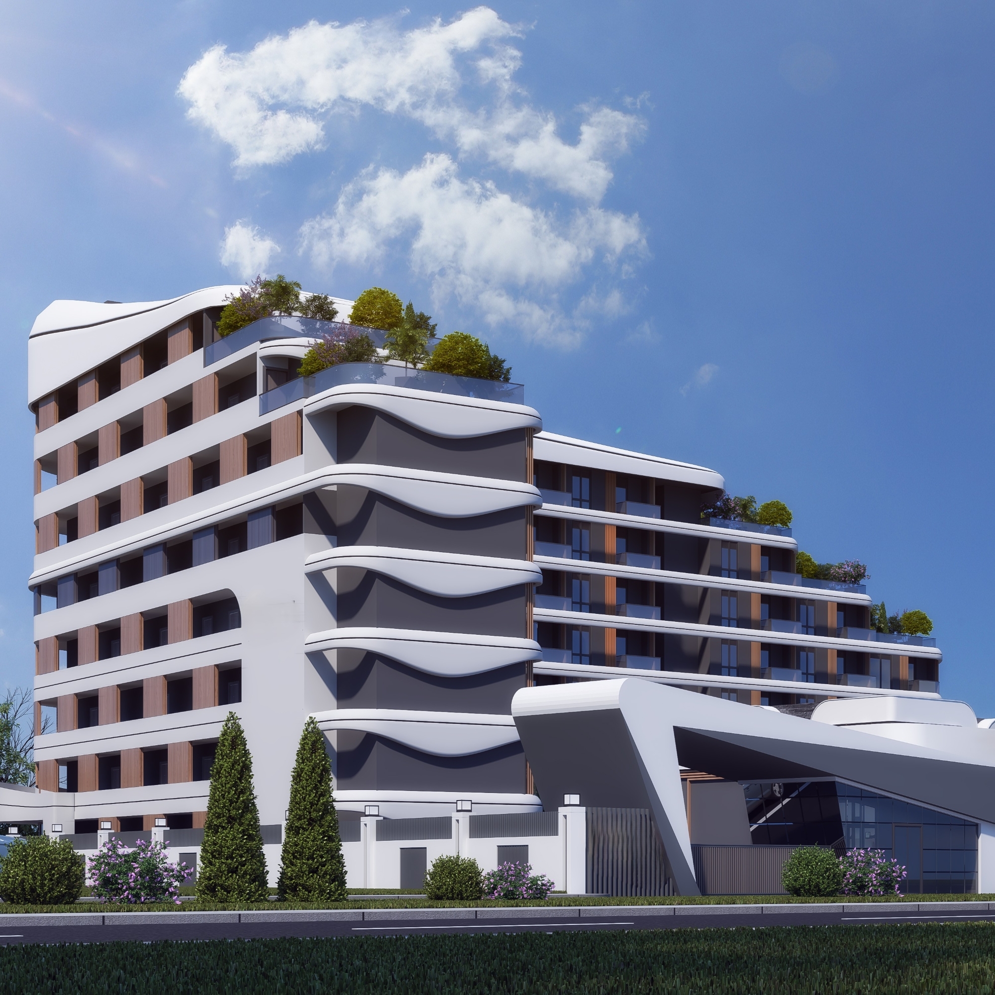 Luxurious 1+1 Apartment with Mountain Views in ALTINTAŞ