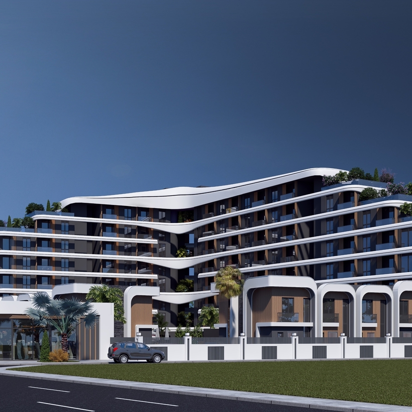 Luxurious 1+1 Apartment with Mountain Views in ALTINTAŞ