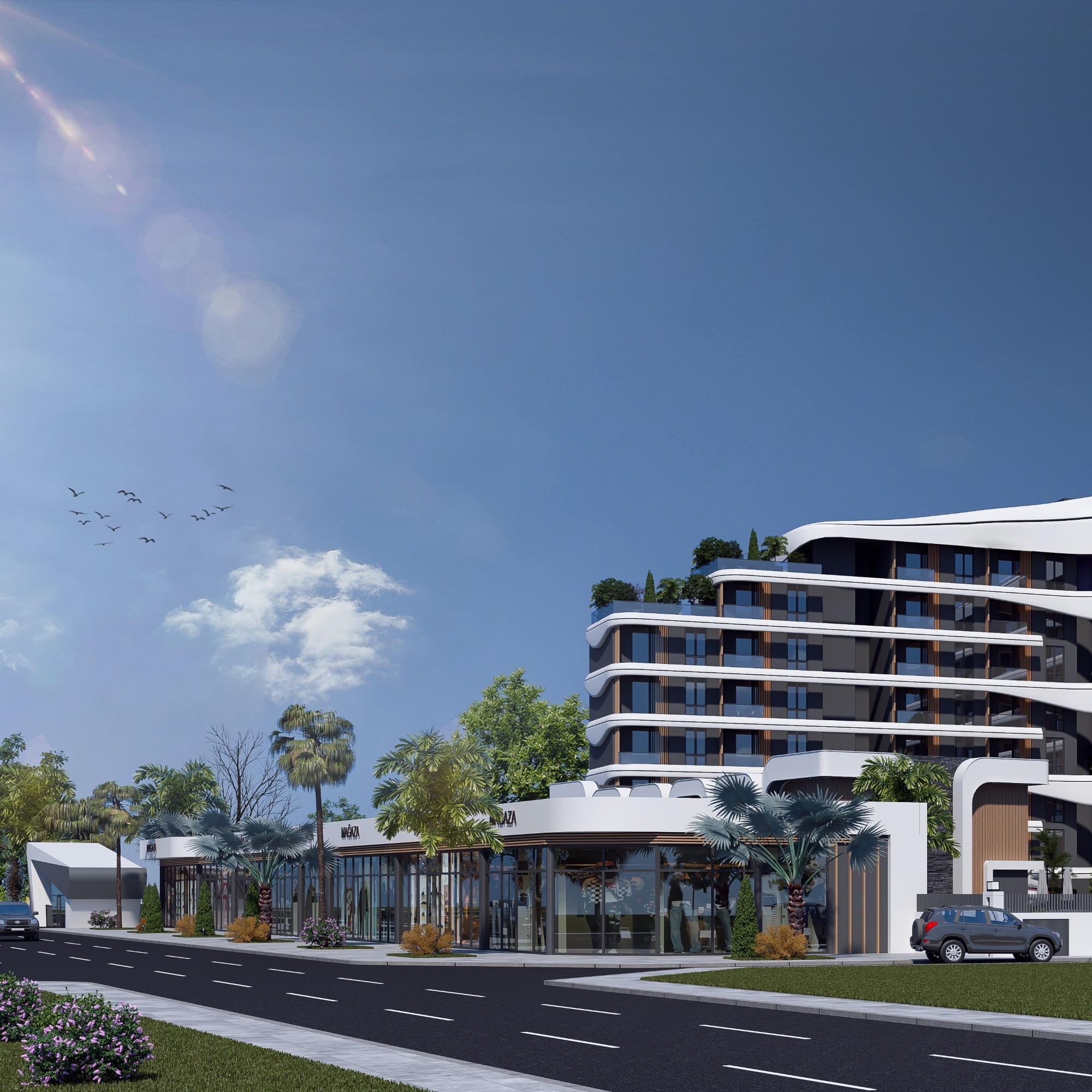 Luxurious 1+1 Apartment with Mountain Views in ALTINTAŞ