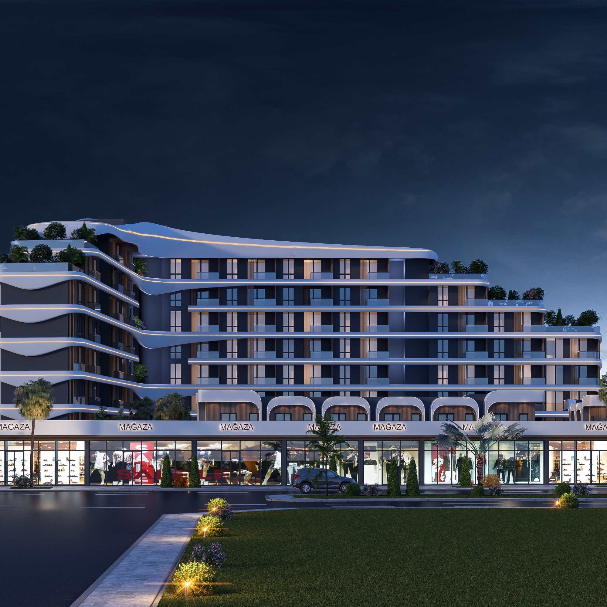 Luxurious 1+1 Apartment with Mountain Views in ALTINTAŞ