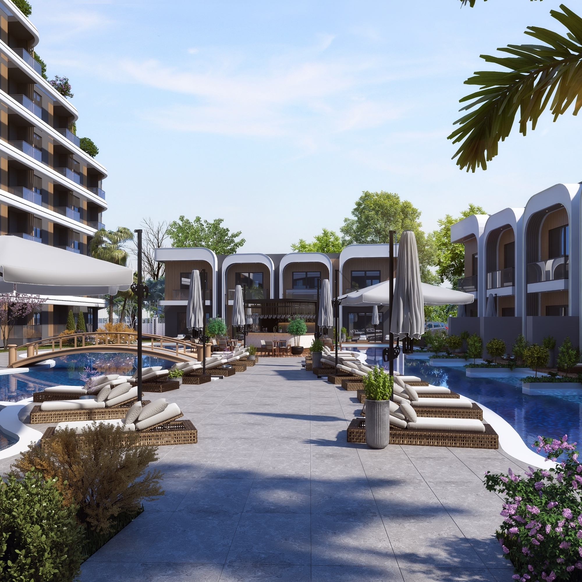 Luxurious 1+1 Apartment with Mountain Views in ALTINTAŞ
