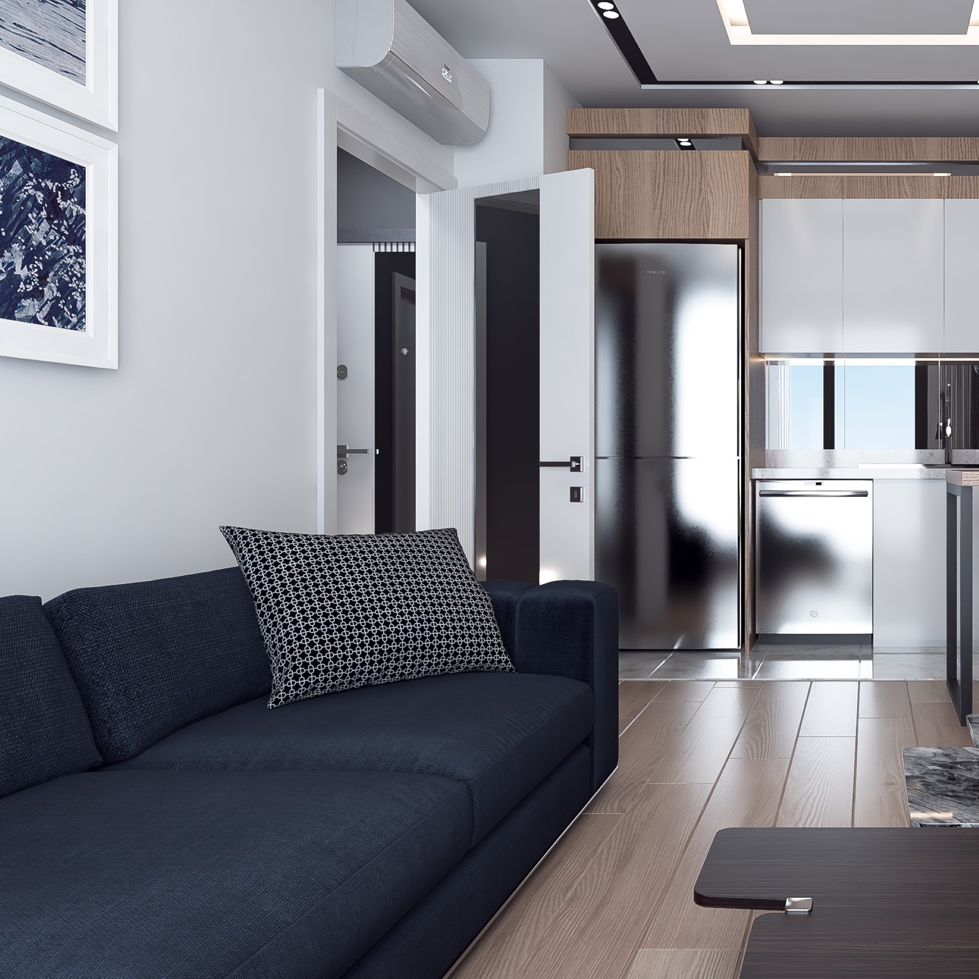 Luxurious 1+1 Apartment with Mountain Views in ALTINTAŞ