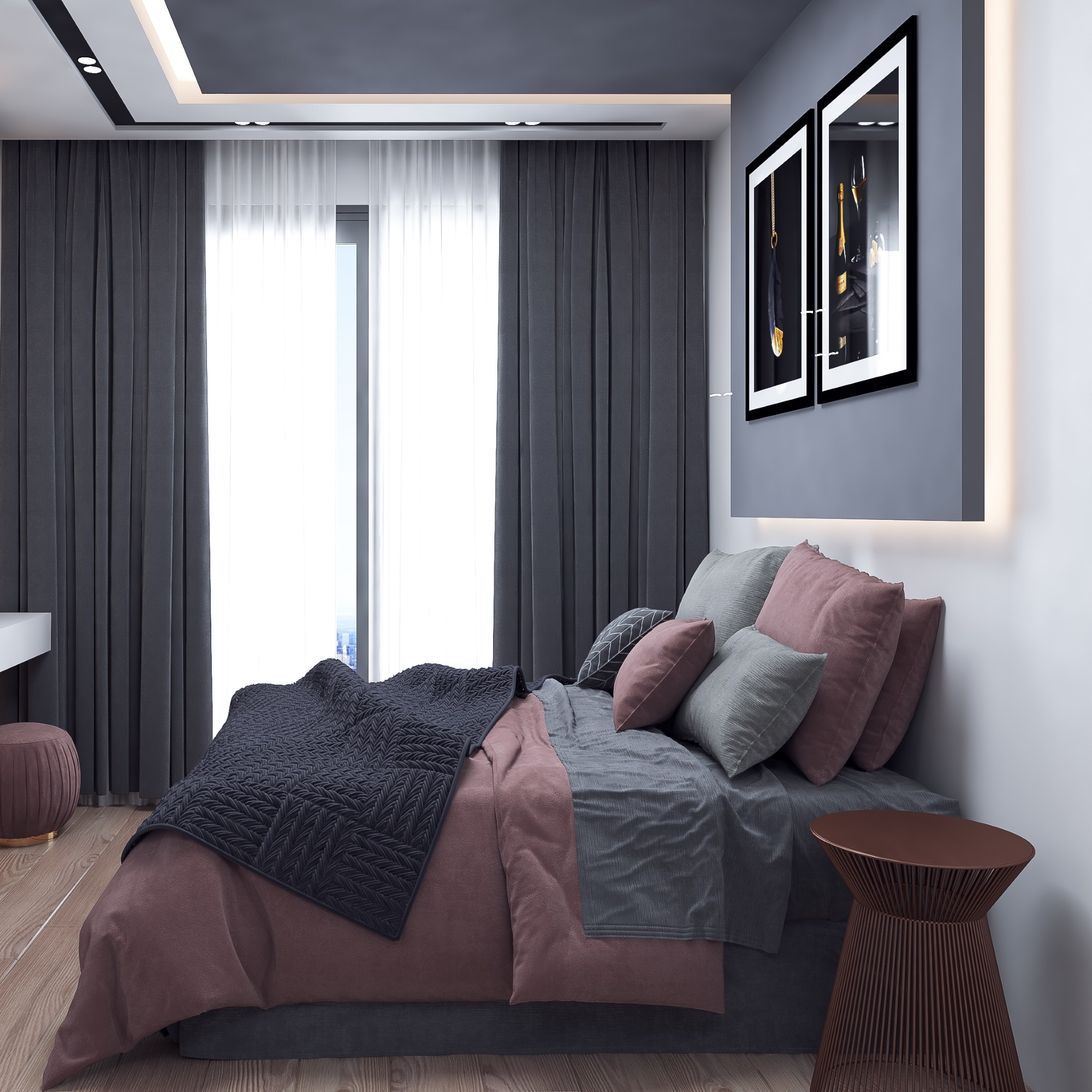 Luxurious 1+1 Apartment with Mountain Views in ALTINTAŞ