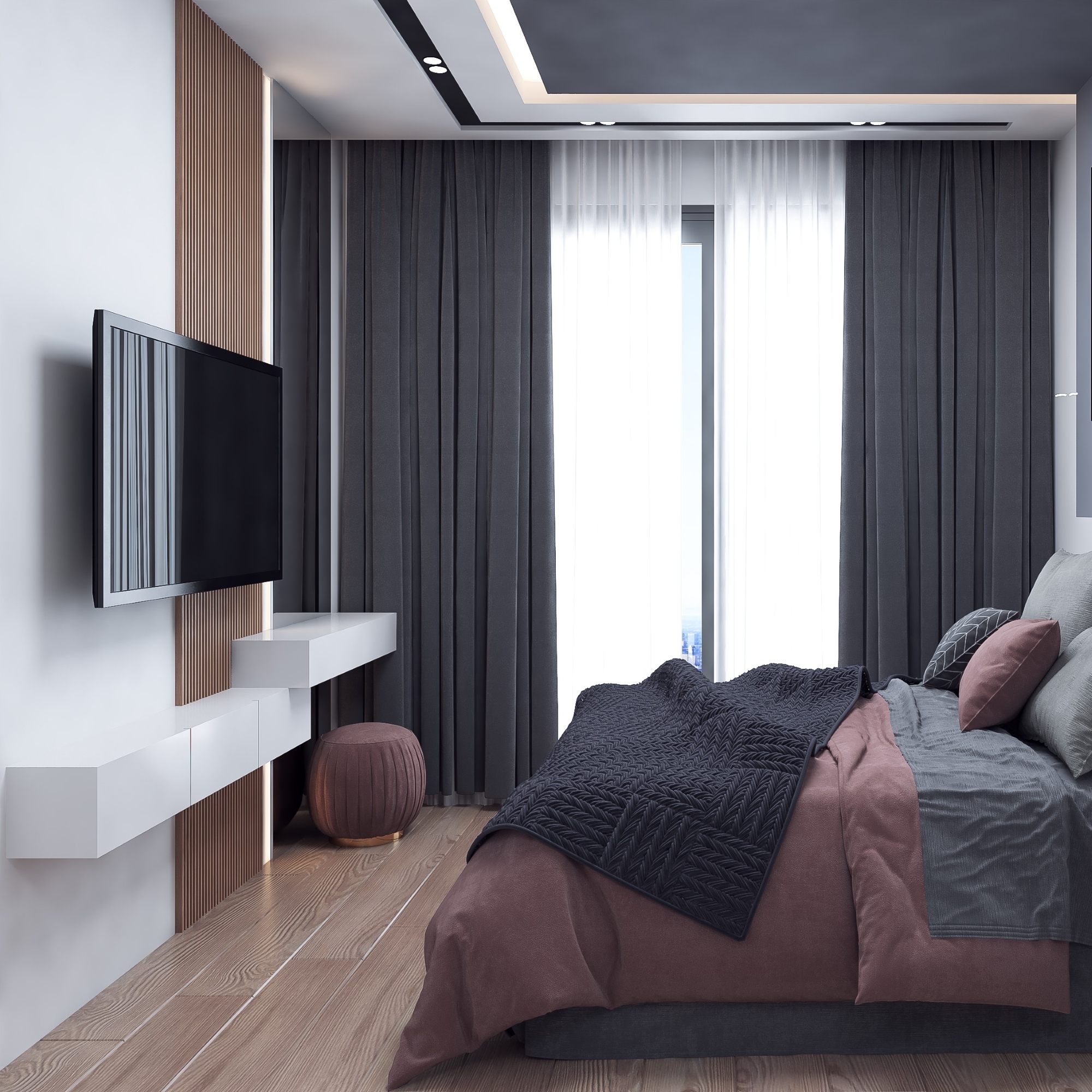 Luxurious 1+1 Apartment with Mountain Views in ALTINTAŞ
