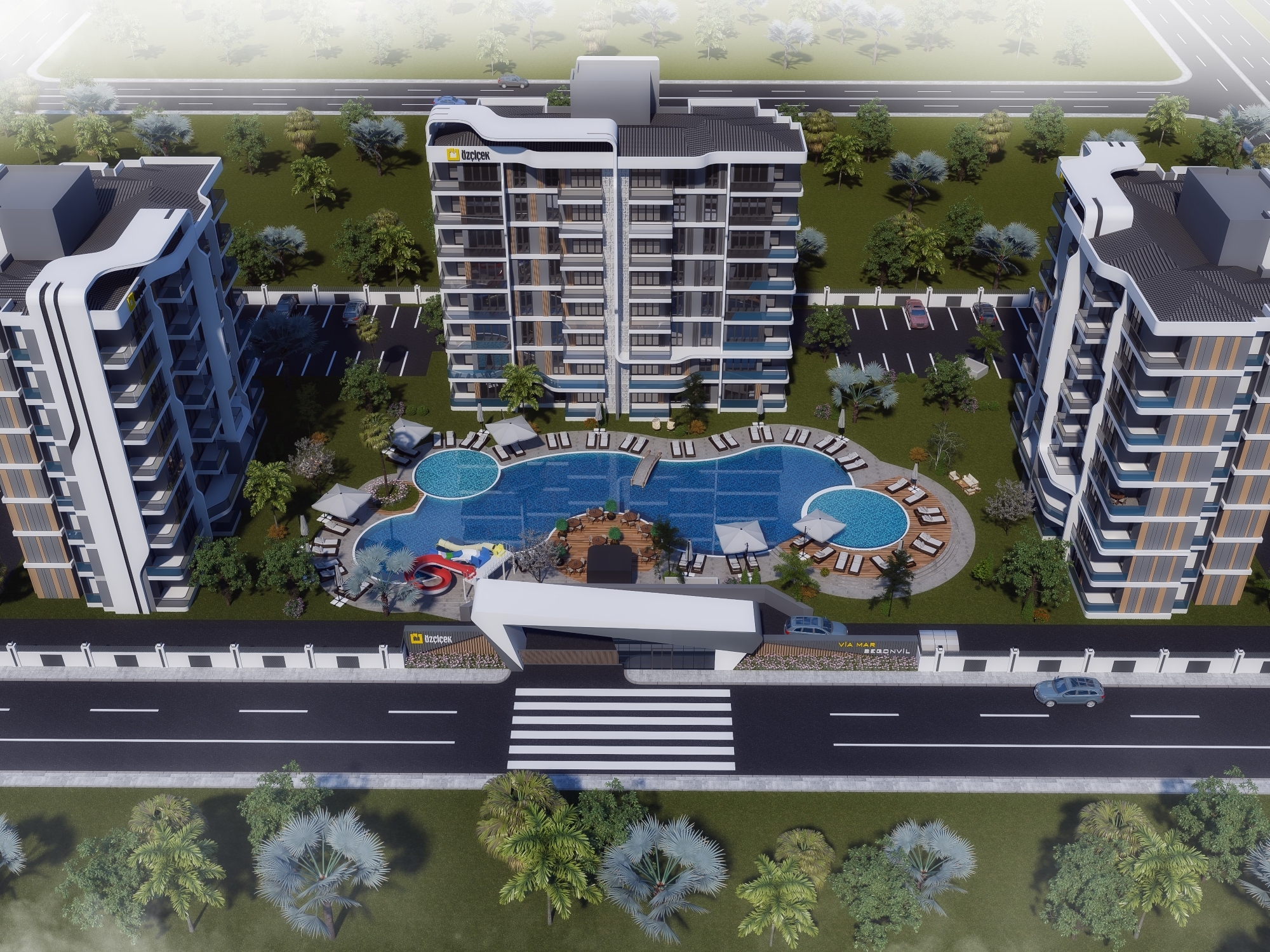 Luksus 2+1 Lejlighed med Bjergudsigt i ALTINTAŞ, Antalya
