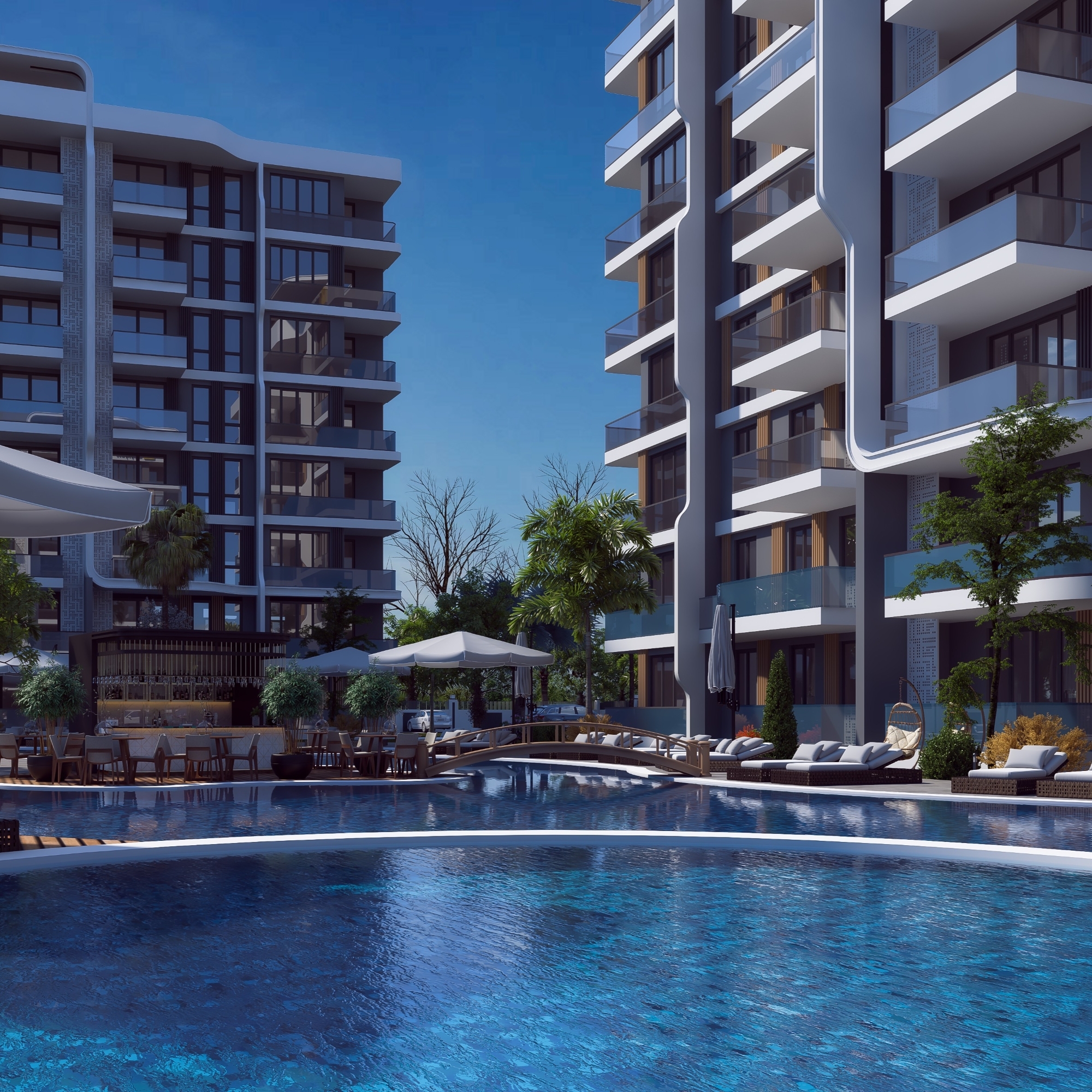 Luksus 2+1 Lejlighed med Bjergudsigt i ALTINTAŞ, Antalya