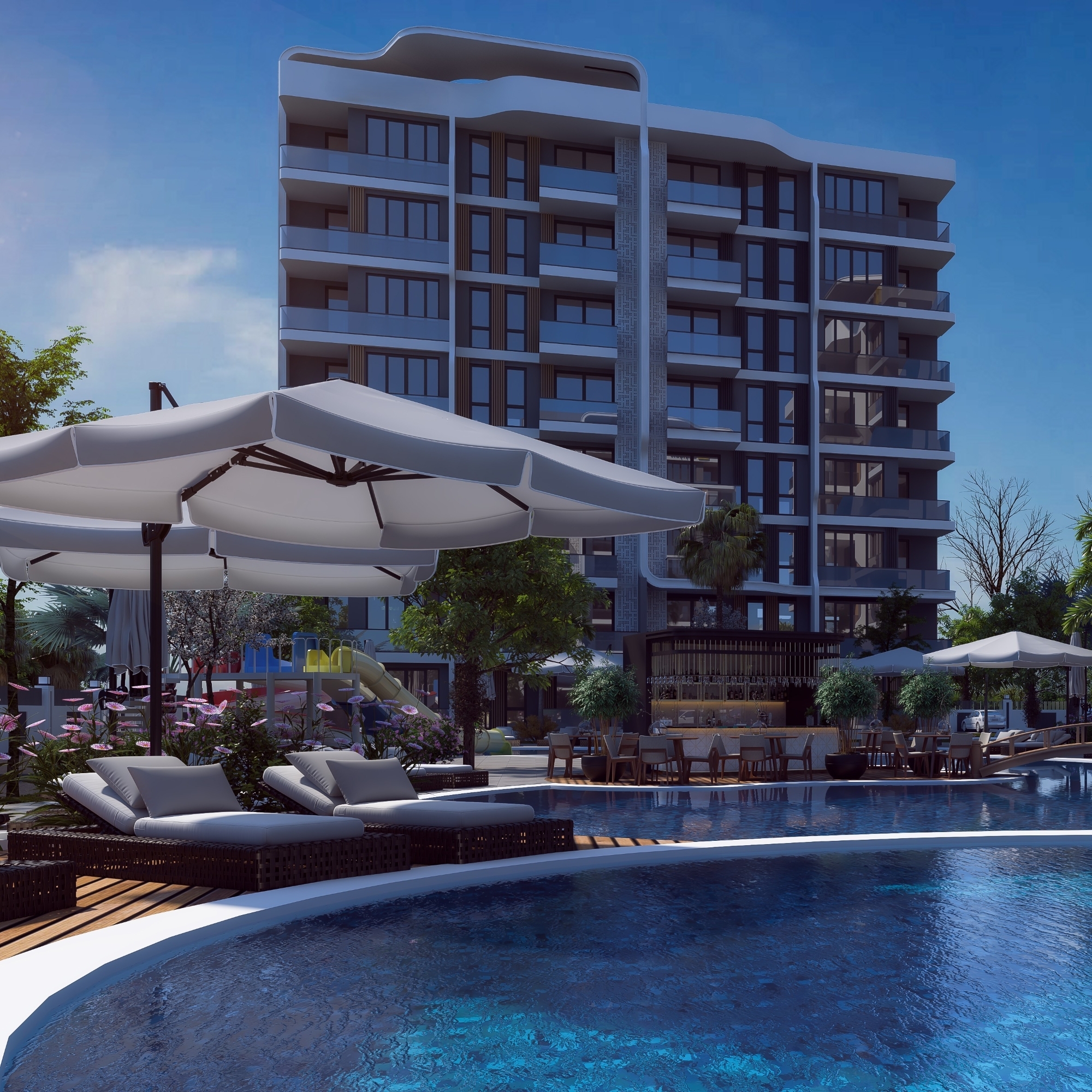 Luksus 2+1 Lejlighed med Bjergudsigt i ALTINTAŞ, Antalya