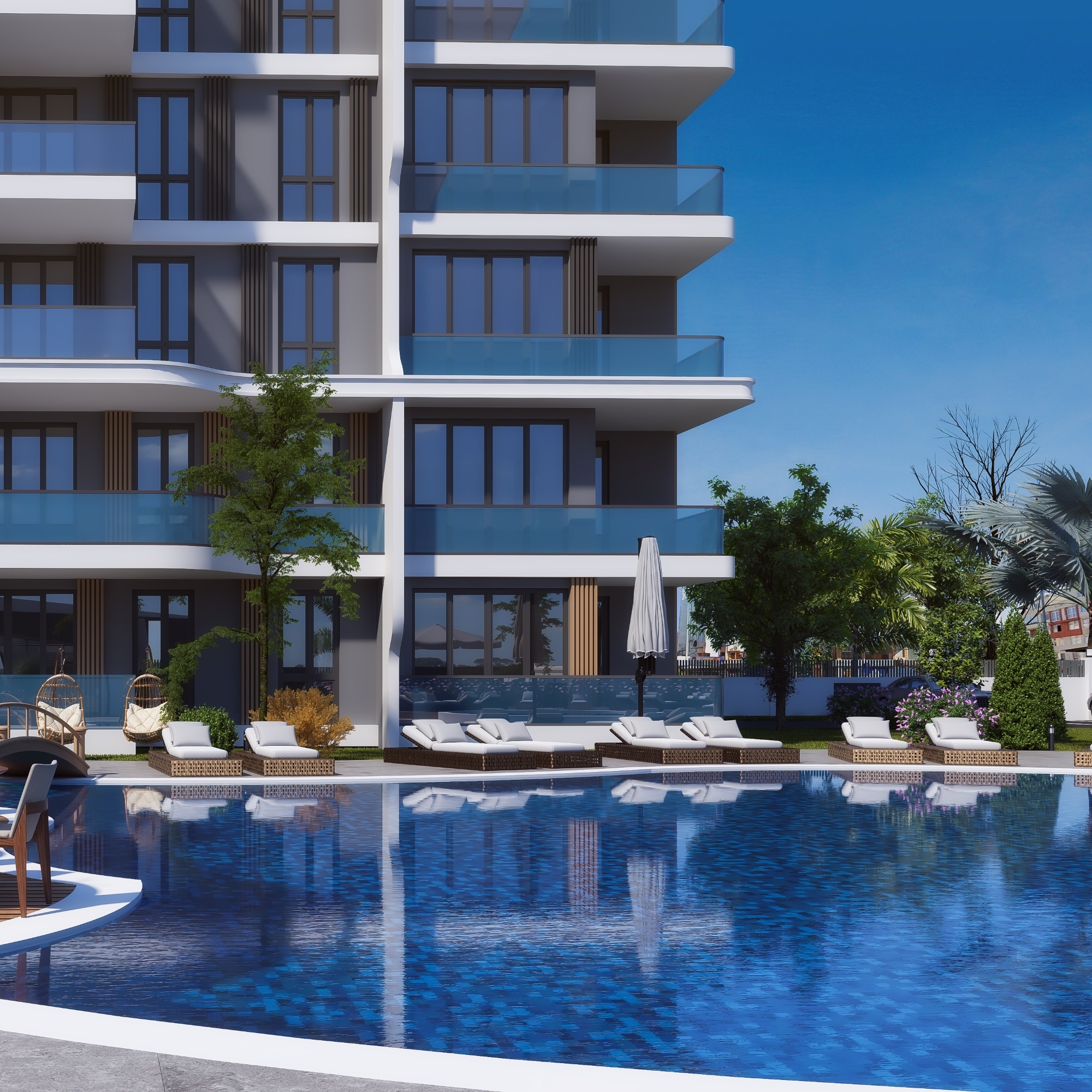 Luksus 2+1 Lejlighed med Bjergudsigt i ALTINTAŞ, Antalya