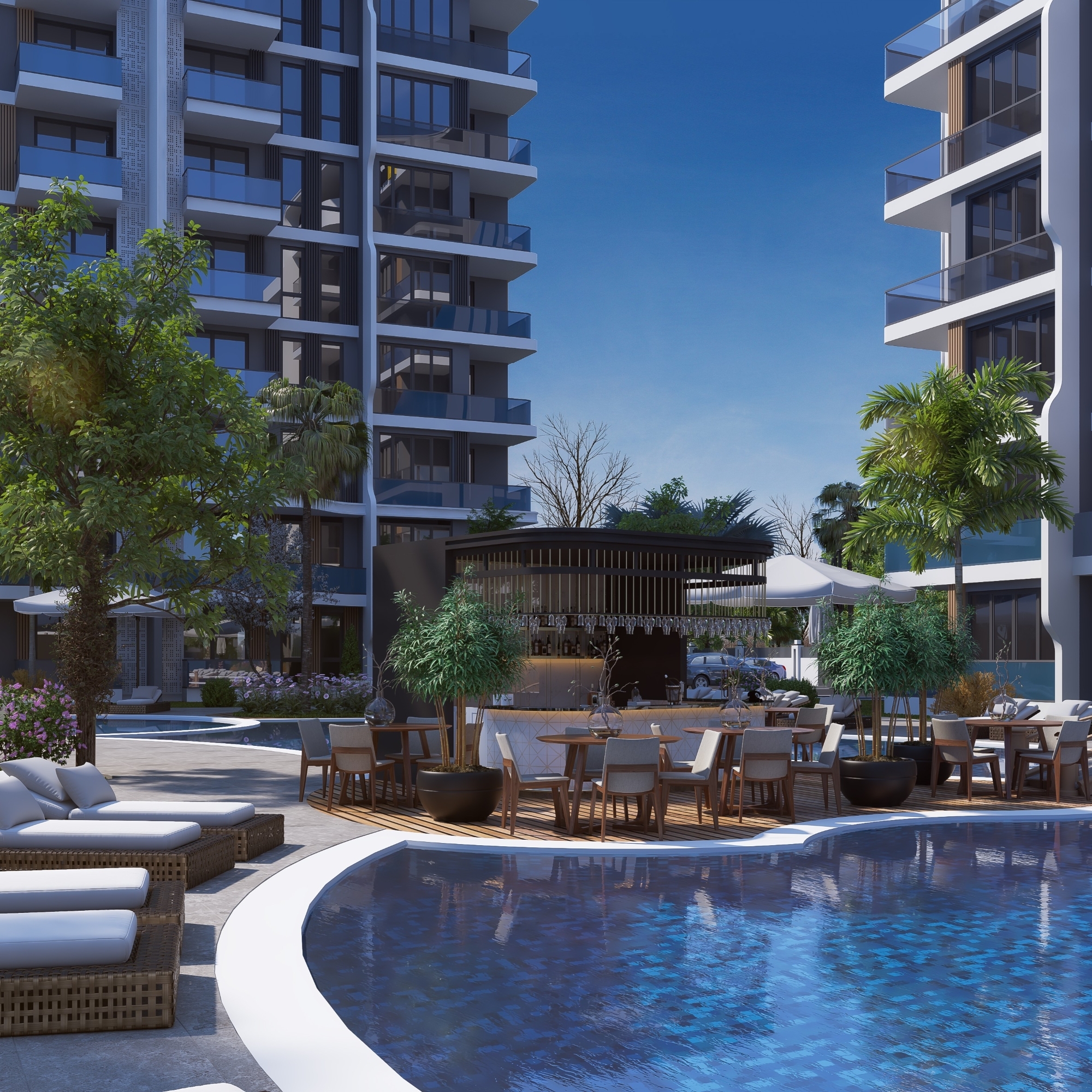 Luksus 2+1 Lejlighed med Bjergudsigt i ALTINTAŞ, Antalya