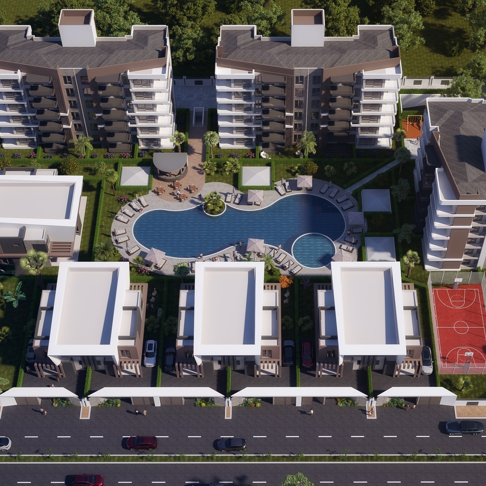 Luxury Mountain View 2+1 Apartment in Altıntaş, Antalya