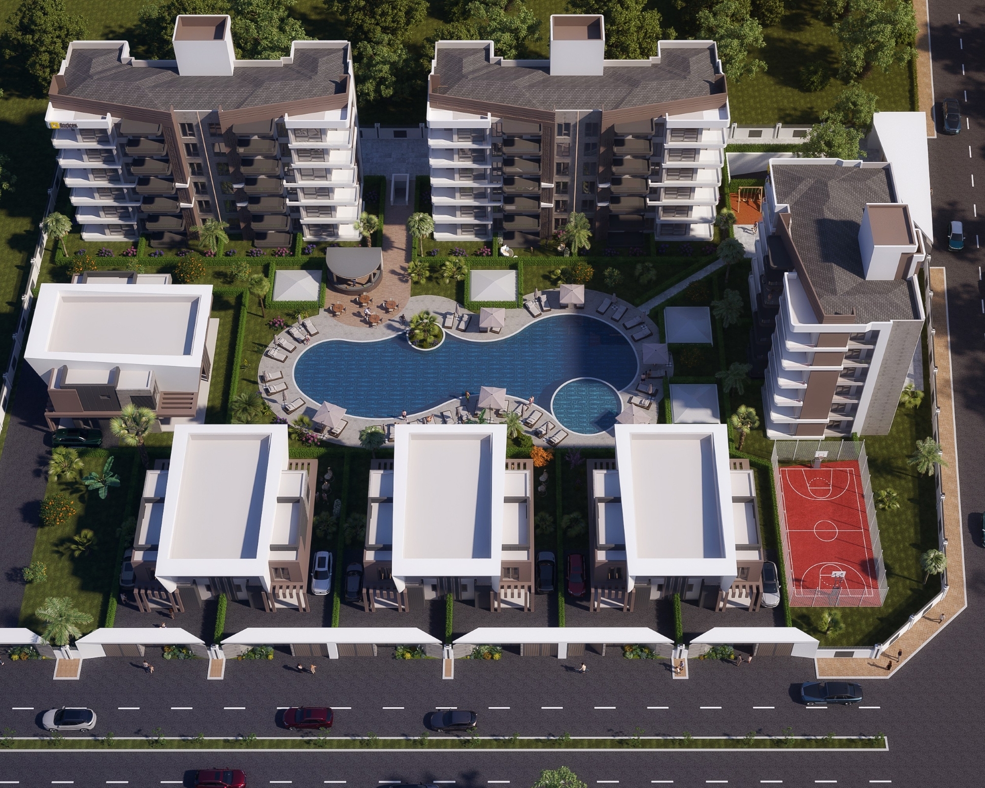 Luxury Mountain View 2+1 Apartment in Altıntaş, Antalya