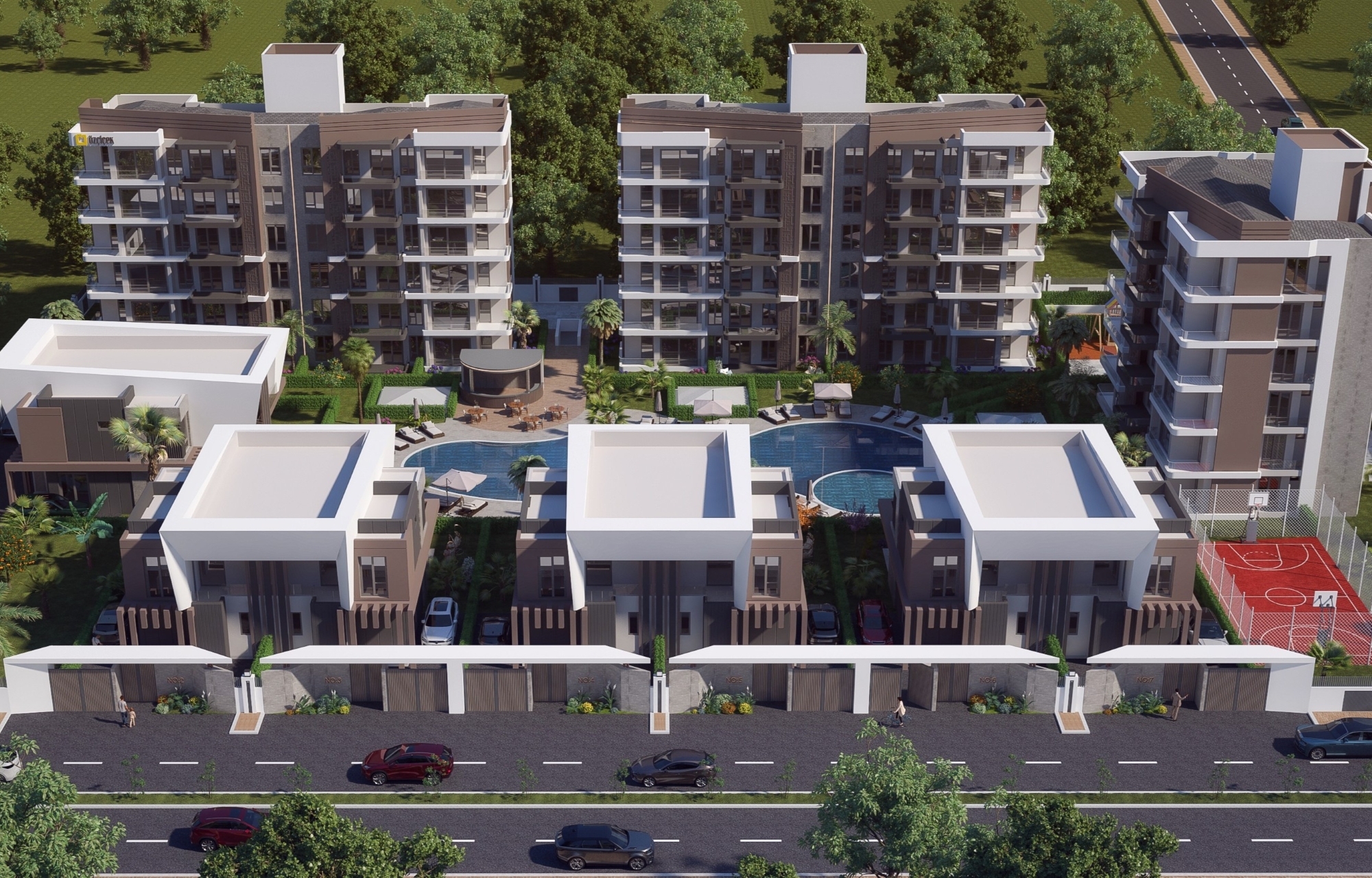 Luxury Mountain View 2+1 Apartment in Altıntaş, Antalya