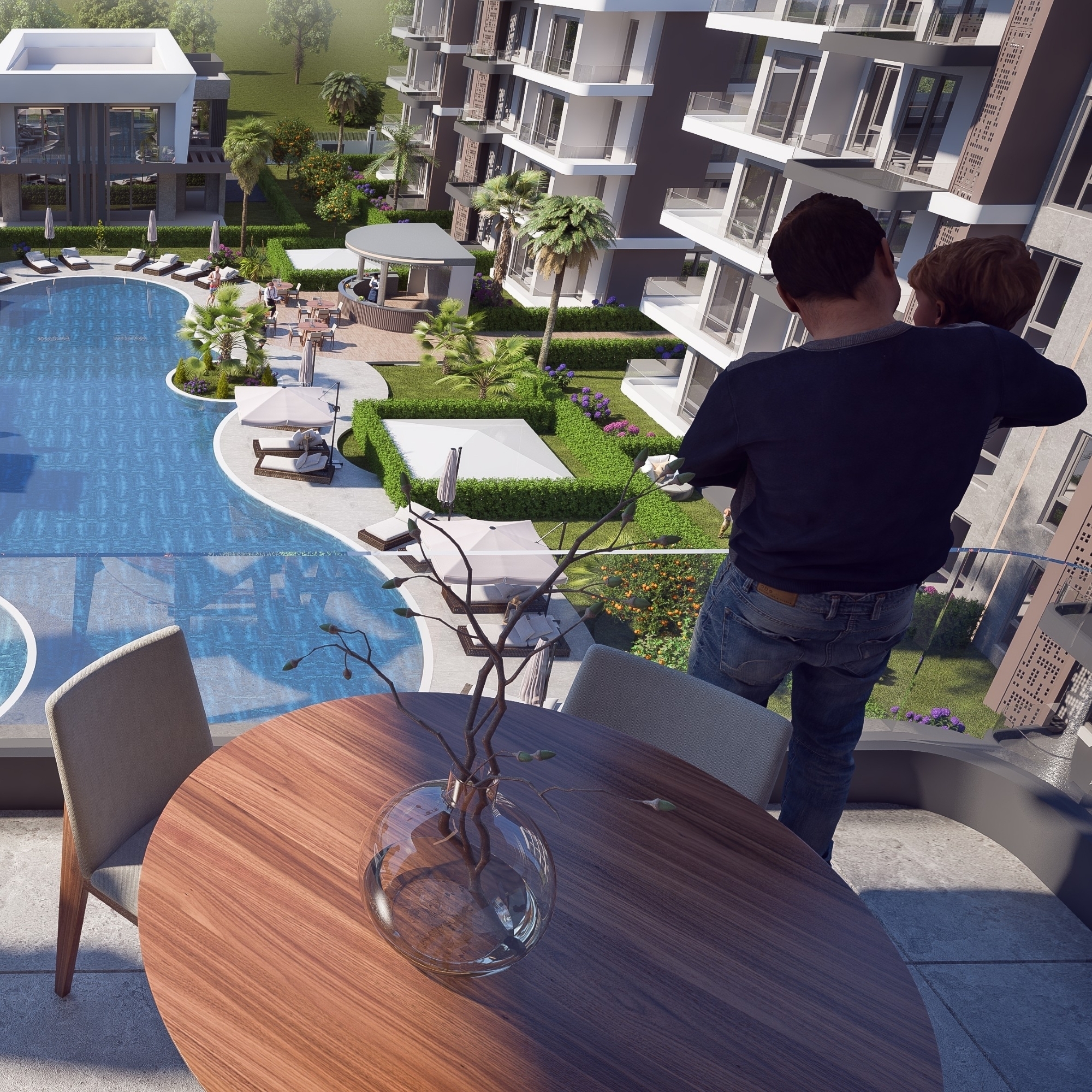 Luxury Mountain View 2+1 Apartment in Altıntaş, Antalya