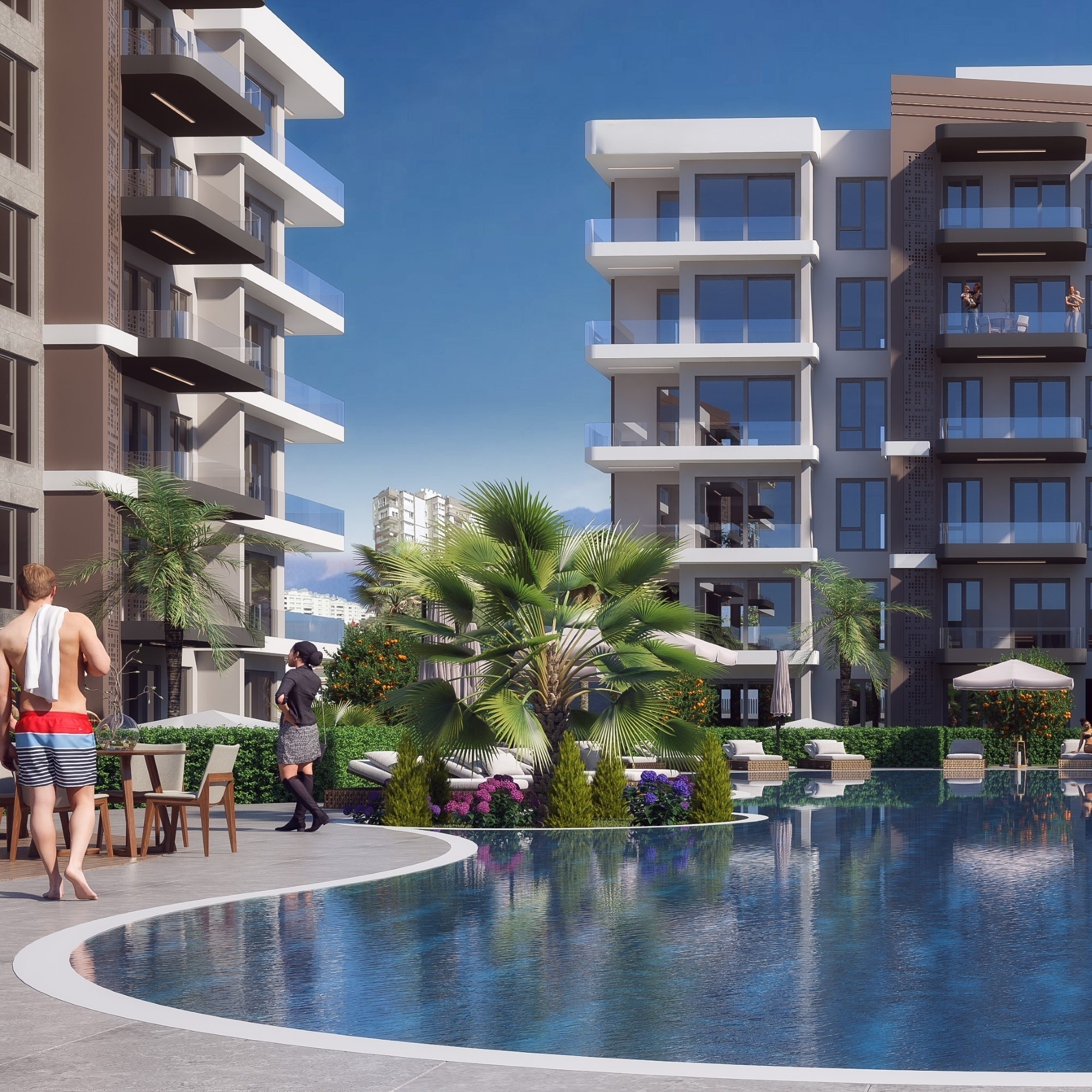 Luxury Mountain View 2+1 Apartment in Altıntaş, Antalya
