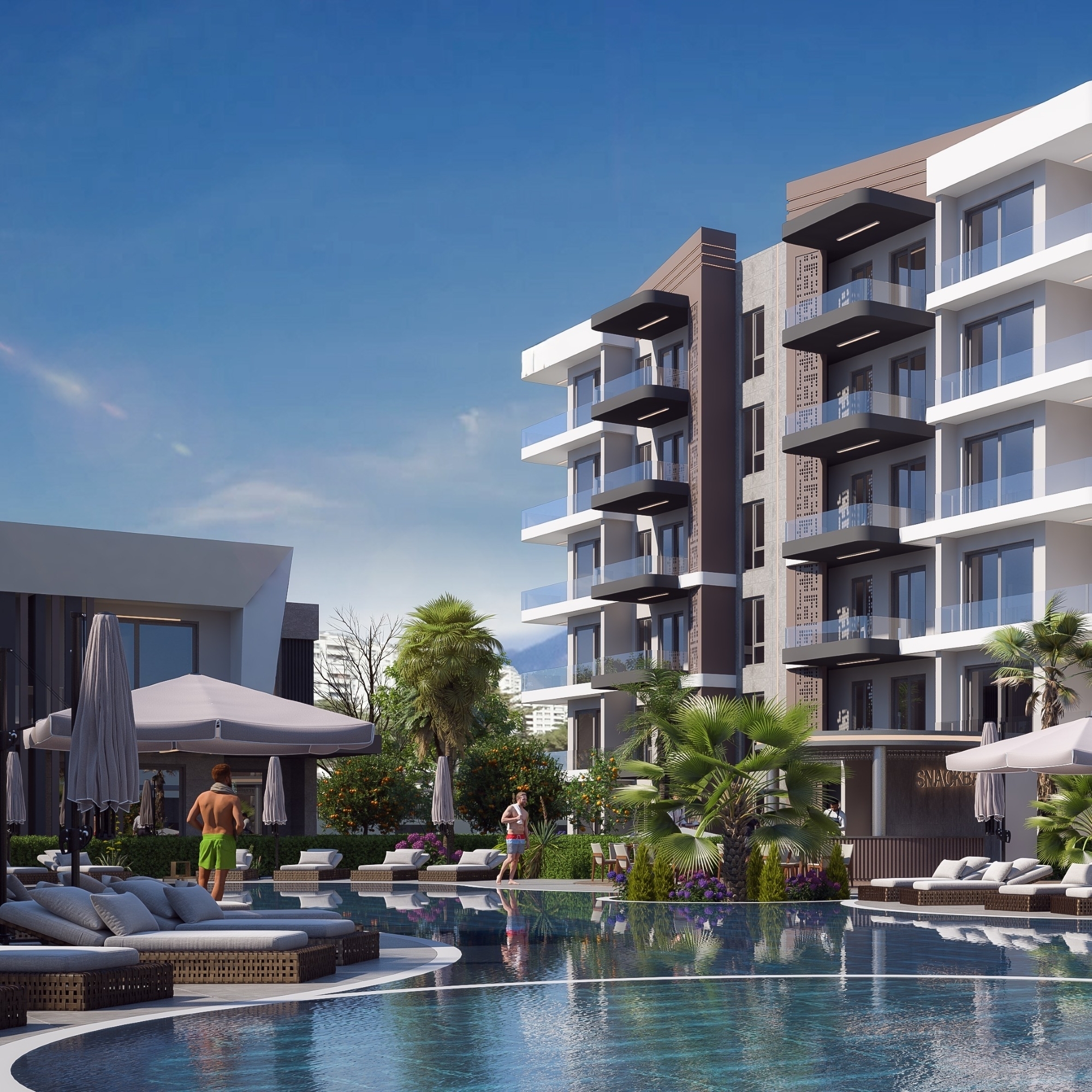 Luxury Mountain View 2+1 Apartment in Altıntaş, Antalya