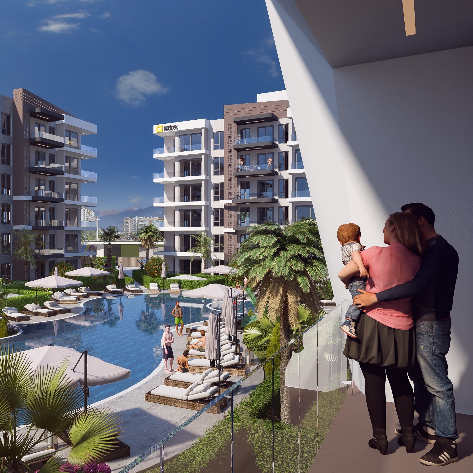Luxury Mountain View 2+1 Apartment in Altıntaş, Antalya