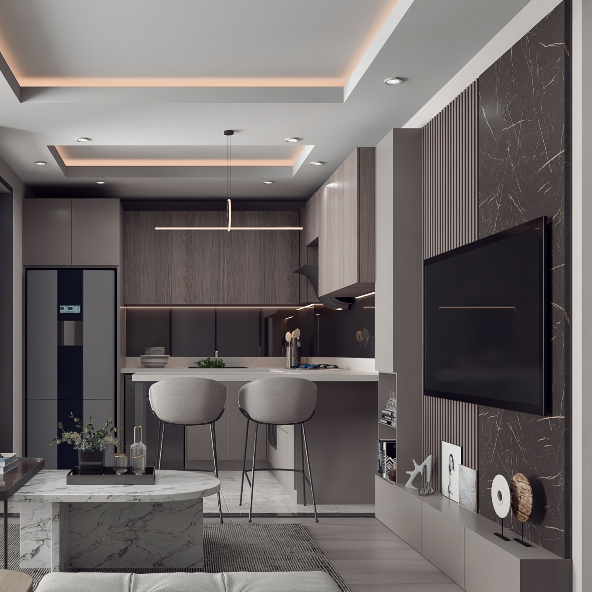 Luxury Mountain View 2+1 Apartment in Altıntaş, Antalya
