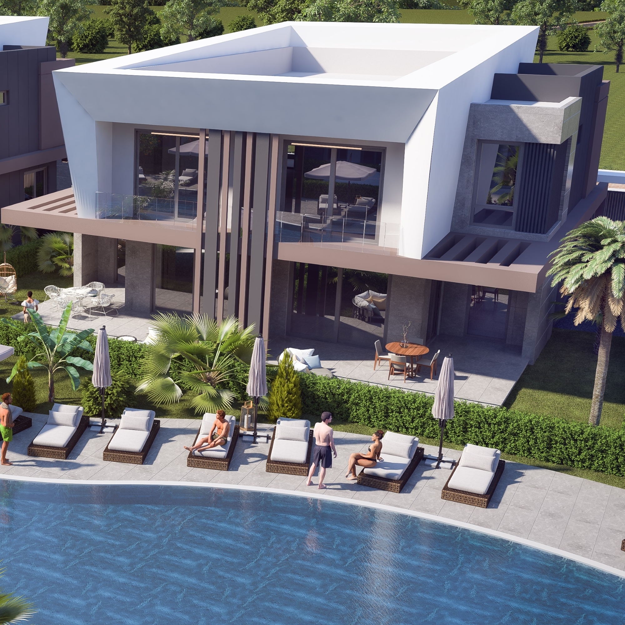 Luksuriøs Bjergudsigt 4+1 Villa i ALTINTAŞ, Antalya