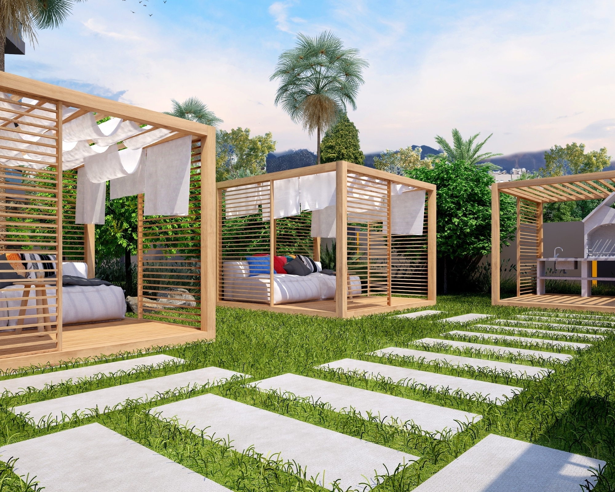 Modernes 2+1 Apartment mit Bergblick, Antalya