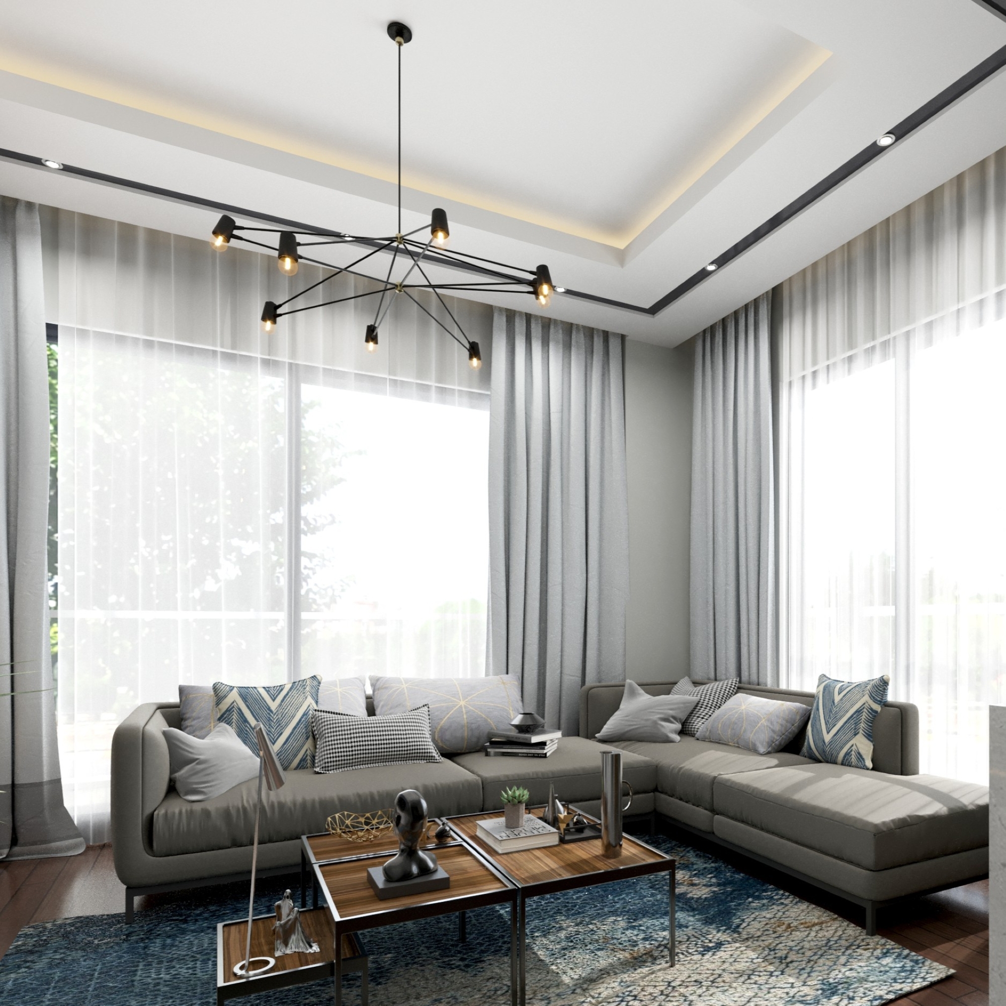 Modernes 2+1 Apartment mit Bergblick, Antalya