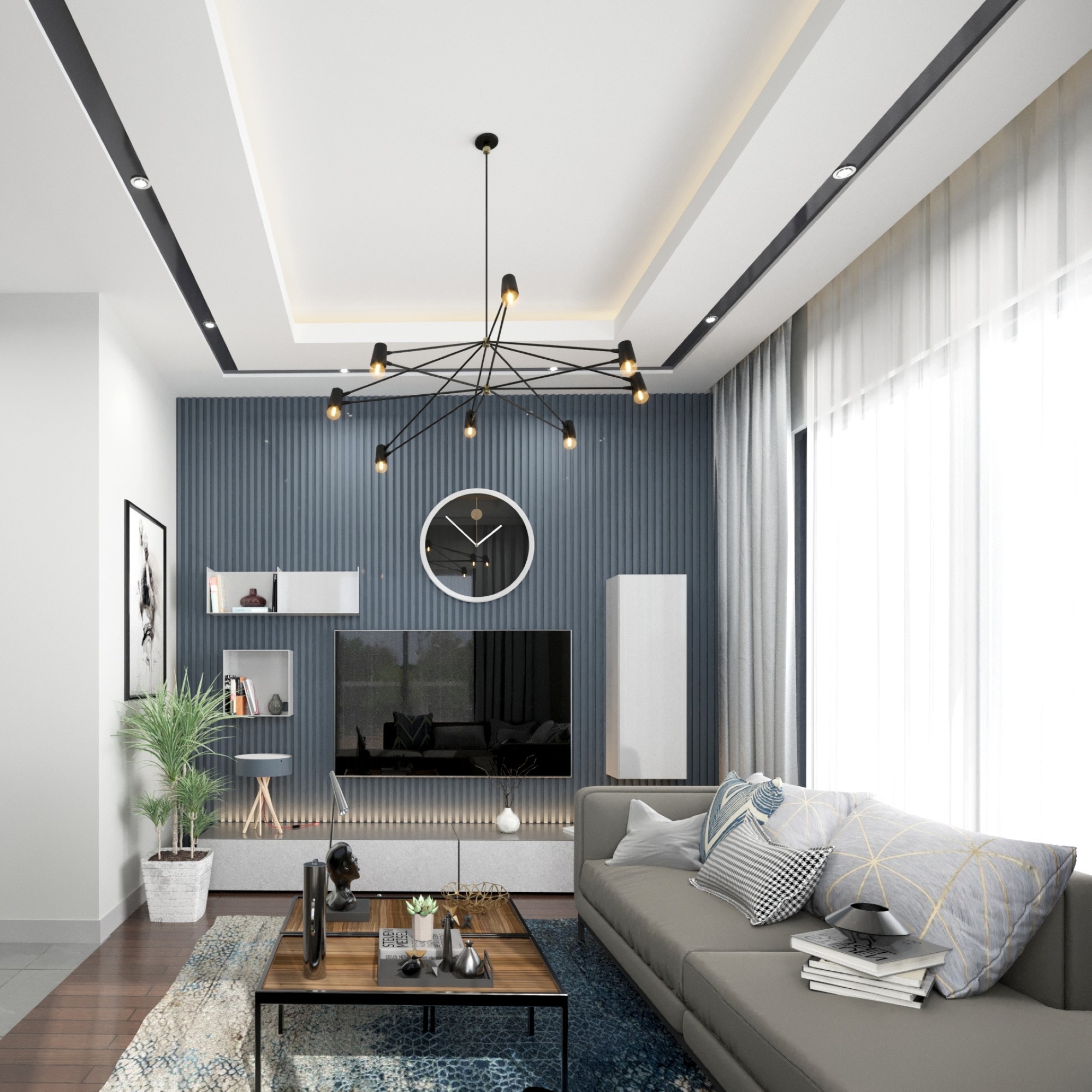 Modernes 2+1 Apartment mit Bergblick, Antalya