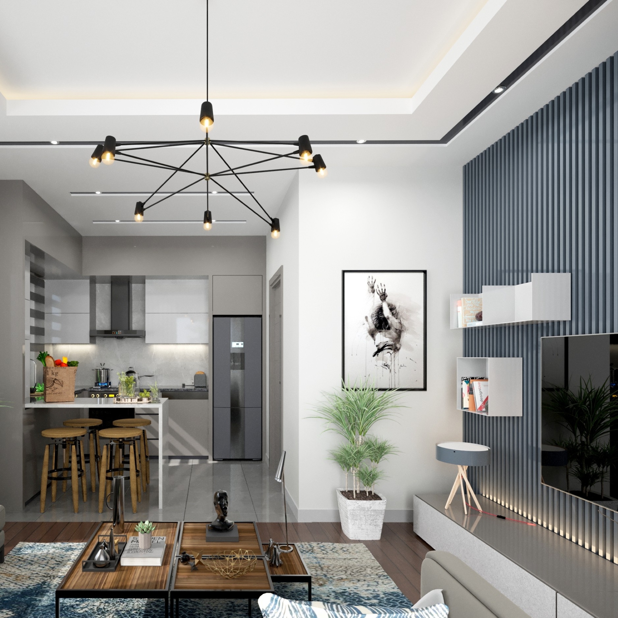Modernes 2+1 Apartment mit Bergblick, Antalya