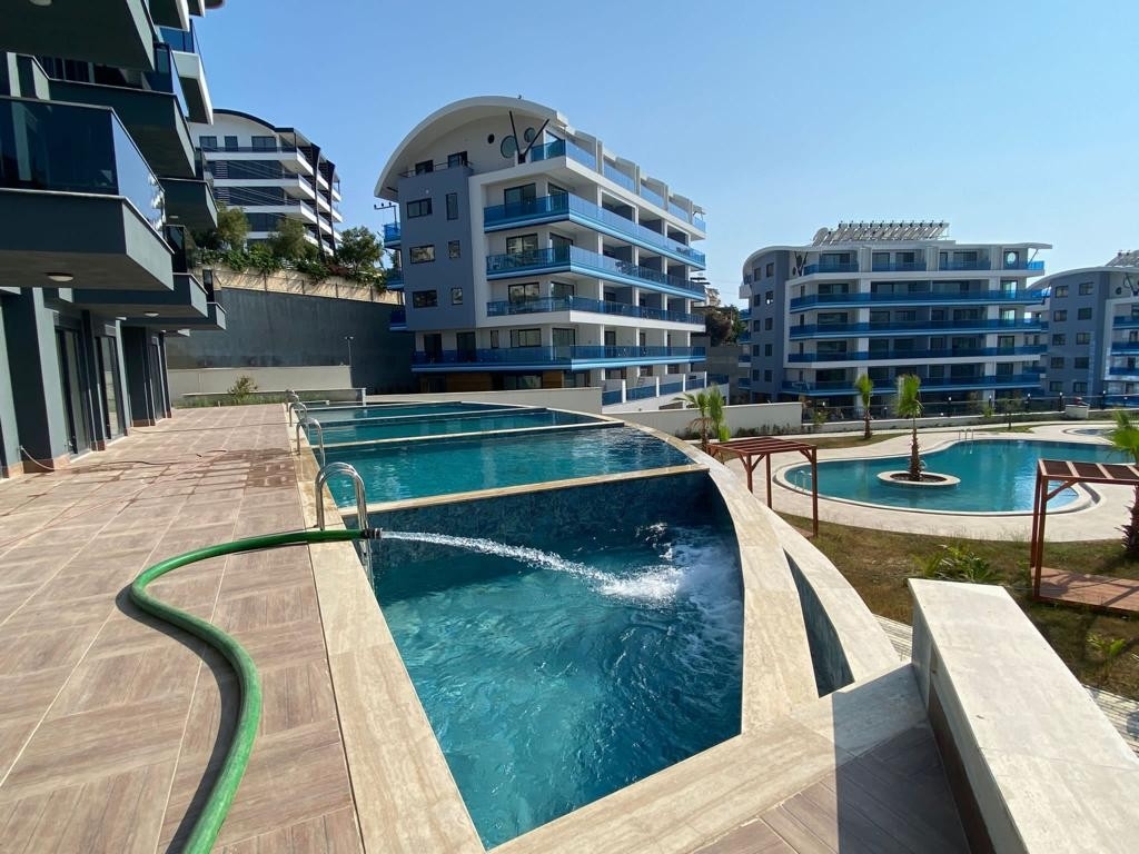 Luxuriöse 1+1 Wohnung mit Meerblick und Bergblick, Alanya - Kargicak