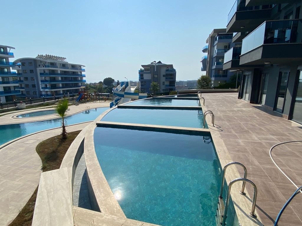 Luxuriöse 1+1 Wohnung mit Meerblick und Bergblick, Alanya - Kargicak
