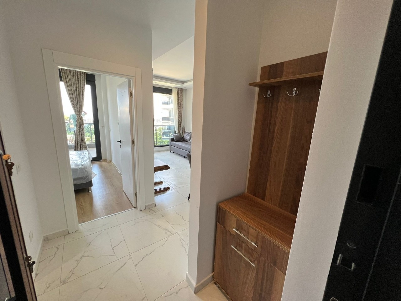Luxuriöse 1+1 Wohnung mit Meerblick und Bergblick, Alanya - Kargicak