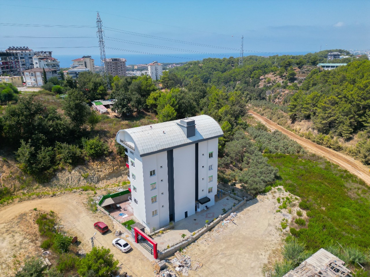 Luxuriöses 1+1 Apartment mit Bergblick, Alanya - Avsallar