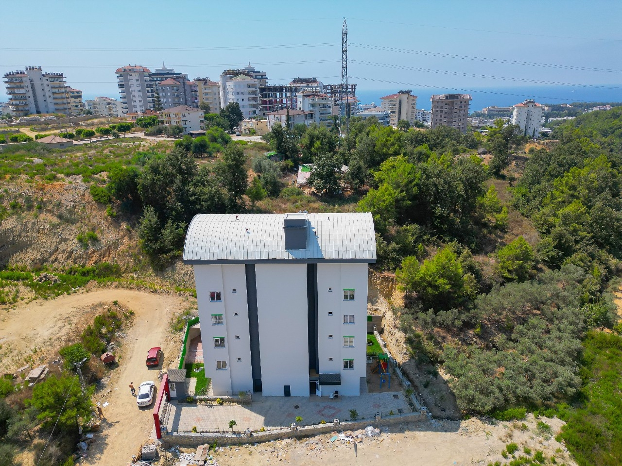 Luxuriöses 1+1 Apartment mit Bergblick, Alanya - Avsallar
