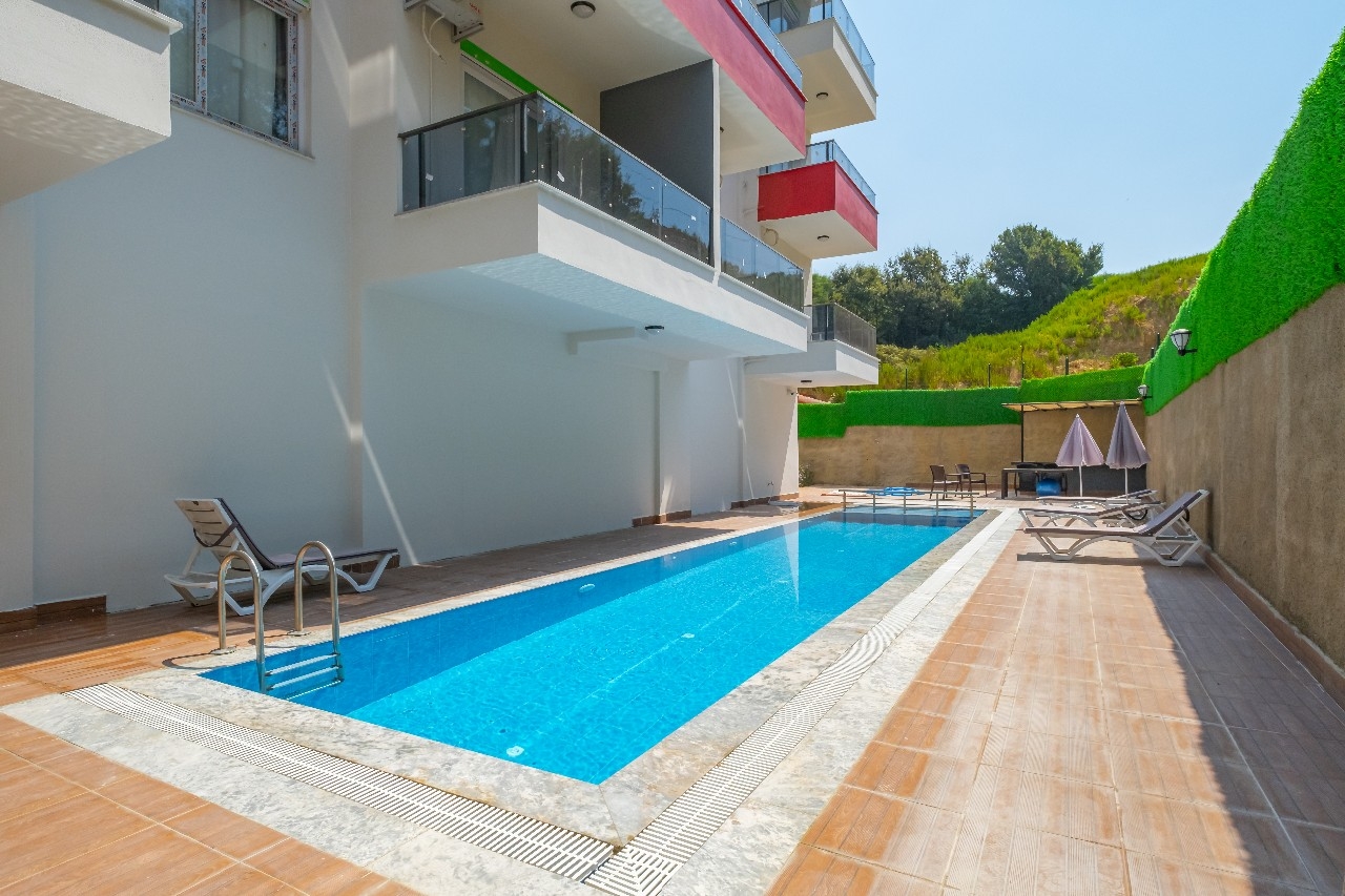 Luxuriöses 1+1 Apartment mit Bergblick, Alanya - Avsallar