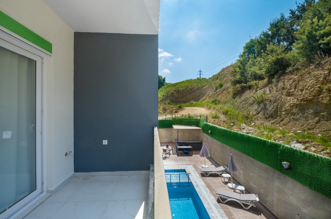 Luxuriöses 1+1 Apartment mit Bergblick, Alanya - Avsallar