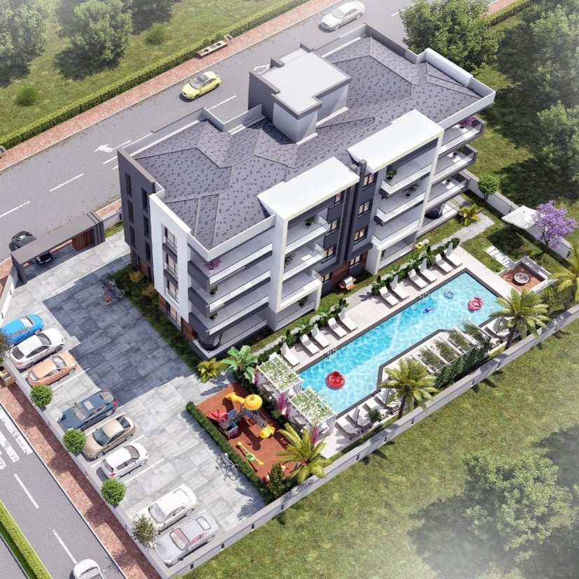 Luxury Mountain View 1+1 Apartment in Antalya - ALTINTAŞ