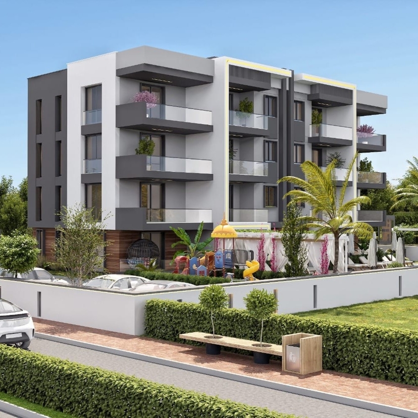 Luxury Mountain View 1+1 Apartment in Antalya - ALTINTAŞ