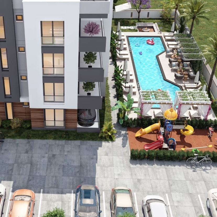 Luxury Mountain View 1+1 Apartment in Antalya - ALTINTAŞ