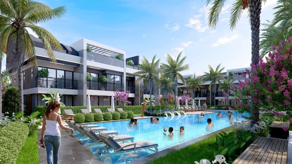 Luxuriöse 1+1 Wohnung mit Pool im Zentrum von Belek
