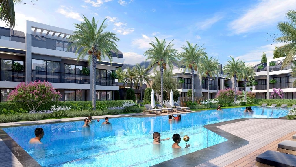 Luxuriöse 1+1 Wohnung mit Pool im Zentrum von Belek