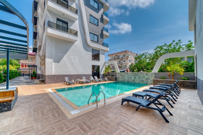 Luksuriøs 2+1 Penthouse med Bjergudsigt i Alanya - Mahmutlar