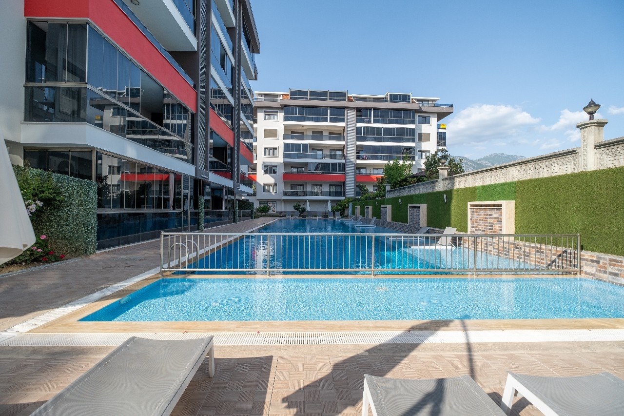 Luxuriöse 2+1 Wohnung mit Bergblick in Kestel, Alanya