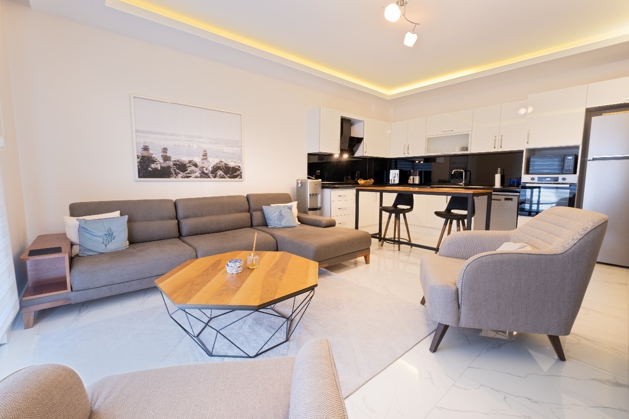 Luxuriöse 2+1 Wohnung mit Bergblick in Kestel, Alanya