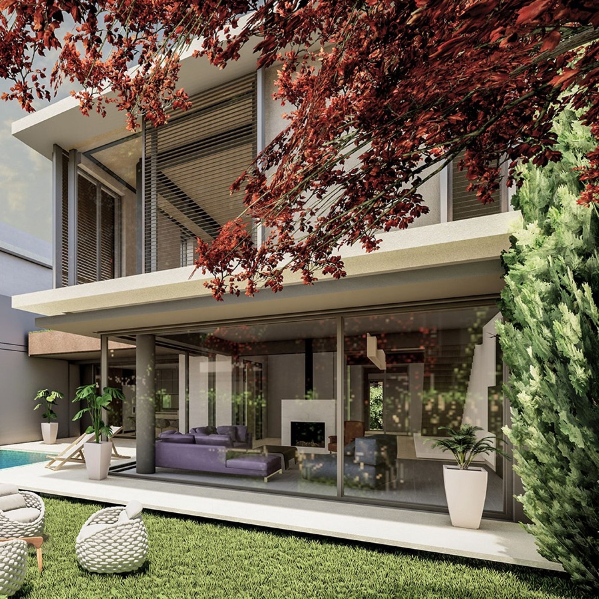 Luxuriöse 6+1 Villa mit Bergblick in Antalya