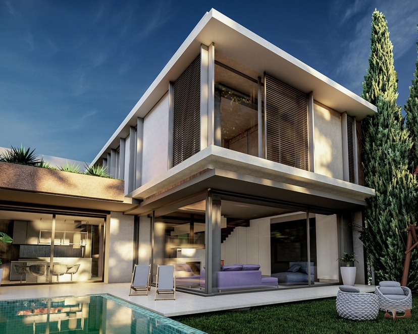 Luxuriöse 6+1 Villa mit Bergblick in Antalya