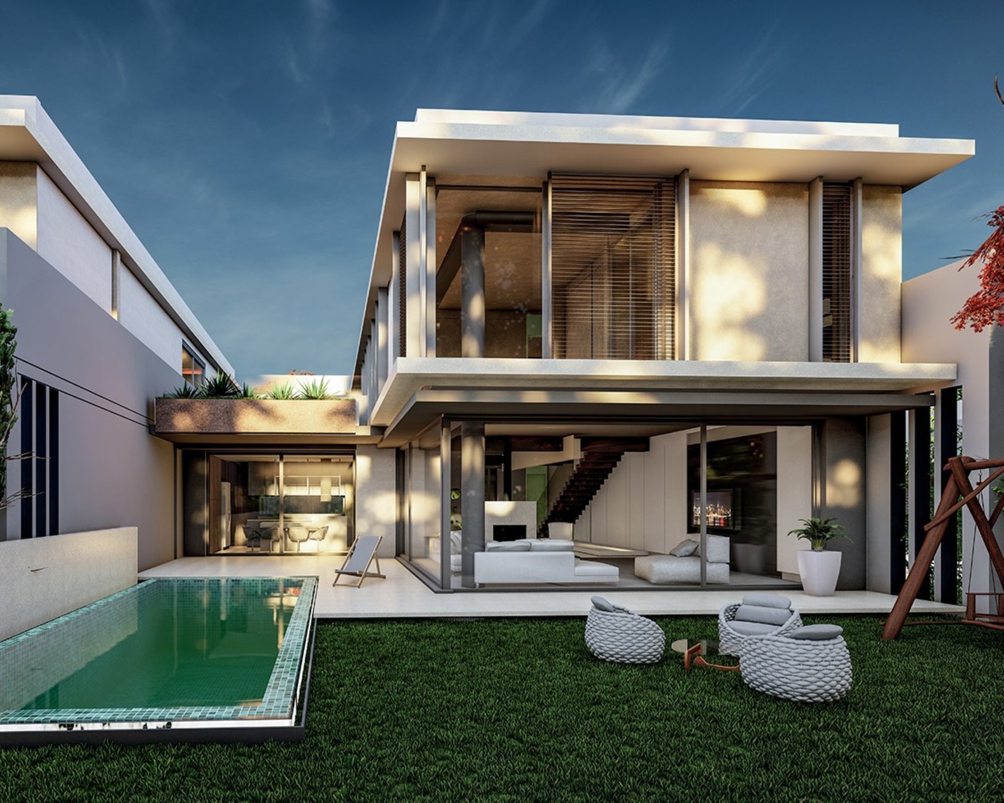 Luxuriöse 6+1 Villa mit Bergblick in Antalya