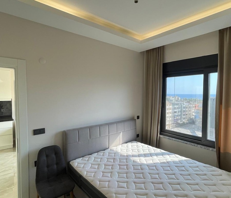 Luxurious 1+1 Apartment with Sea and Mountain Views in Alanya